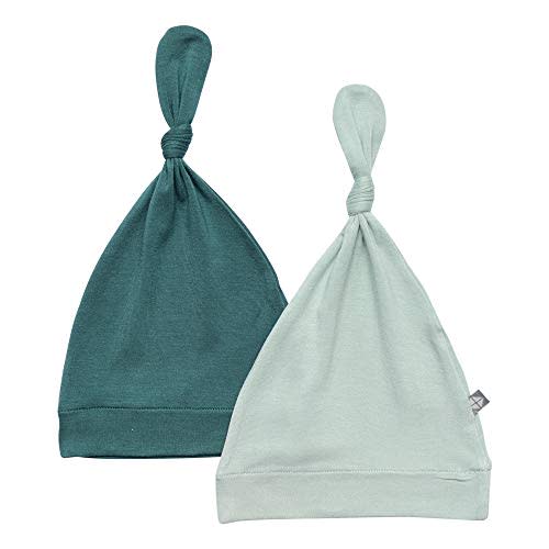 KYTE BABY Bamboo Rayon Baby Beanie Hats Soft Knotted Caps - 2 Pack