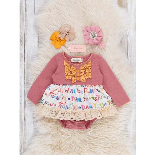 Joyful Moments Script Bubble Romper