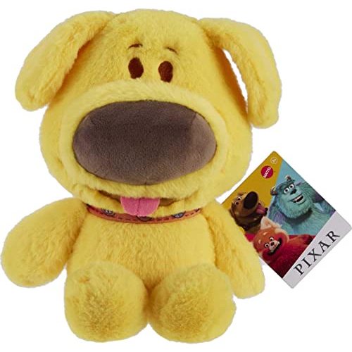 Mattel Disney and Pixar Up Plush Toy, Dug Dog Stuffed Animal, 10-inch Soft Doll Inspired by Fan-Favorite Movie Character