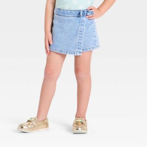 Toddler Girls' Denim Skort - Cat & Jack™ Light Wash 18M