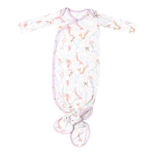 Newborn Knotted Gown - Coral