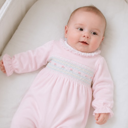 Junie's Classics Smocked Ruffle Footie