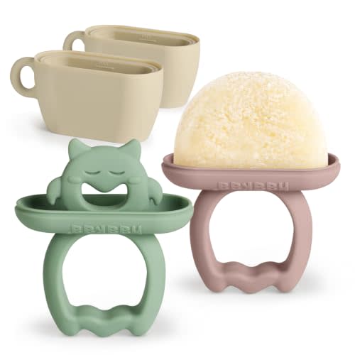 Haakaa Breastmilk Popsicle Mold for Babies, Frozen Breast Milk Teether | Natural Gum Comfort, Easy-grip Handles, Less Mess, Easy Release, BPA-Free Silicone