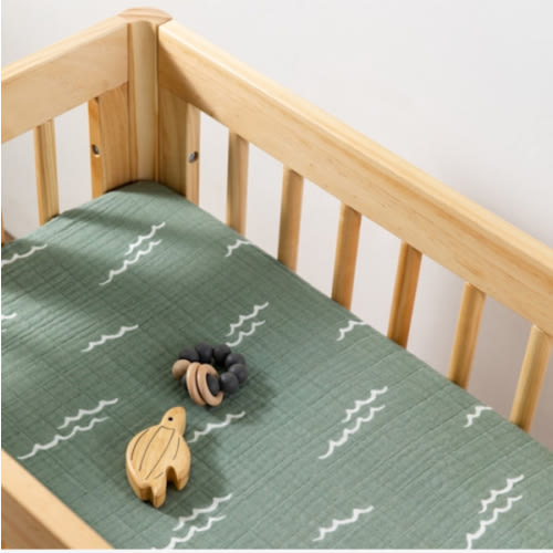 Babyletto All-Stages Bassinet Sheet in GOTS Certified Organic Muslin Cotton