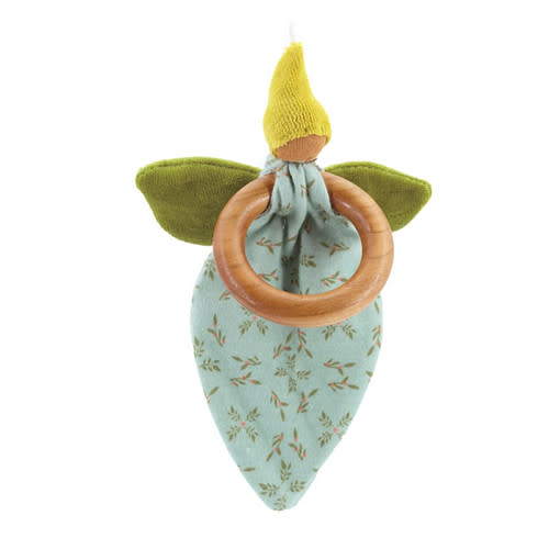 Nanchen Natur Flower Dance Rattle Grasping Toy-Medium Skin | Organic Baby Toy