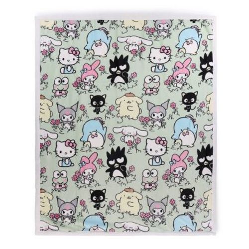 50"x60" Hello Kitty Faux Shearling Throw Blanket