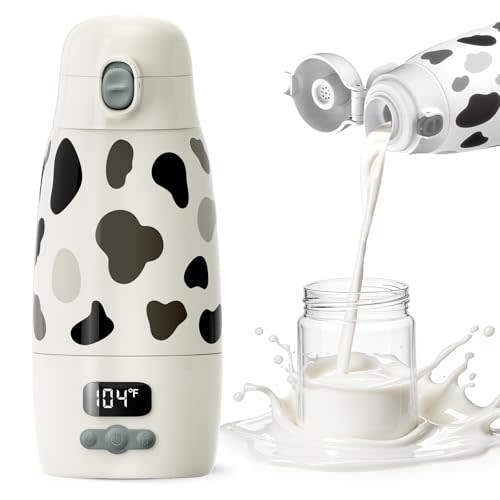 Portable Bottle Warmer for Travel,150W Fast Heating and Charging 17.5oz Large Capacity& Extended Battery Life,Bottle Warmer On The Go for Baby Essentials