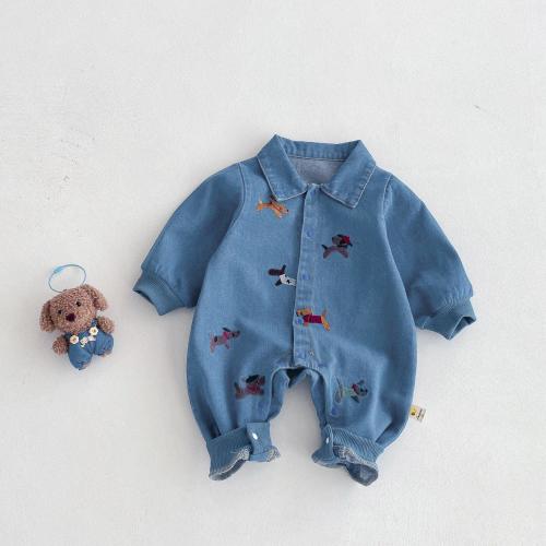 Doggy Denim Jumpsuit - Shop Online at Belle Baby | Belle Baby