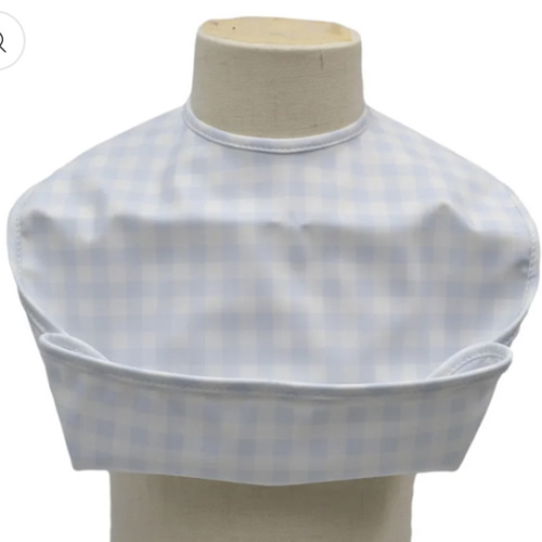 Embroidered TRVL Bib- Gingham