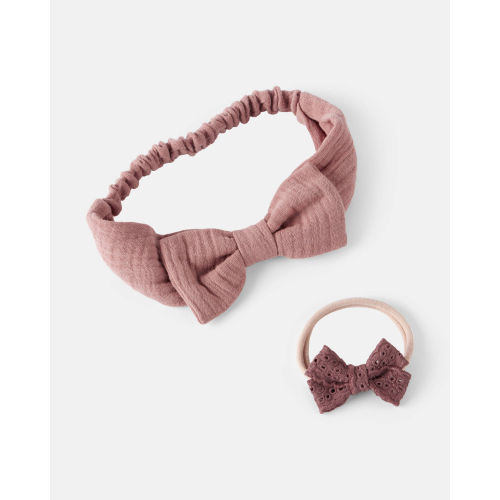 Baby Girl 2-Pack Bow Headwraps - Carter's | Carter's