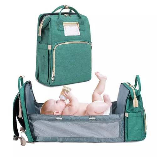 Monogrammed Diaper Bag Backpack With Baby Crib Expandable - Etsy