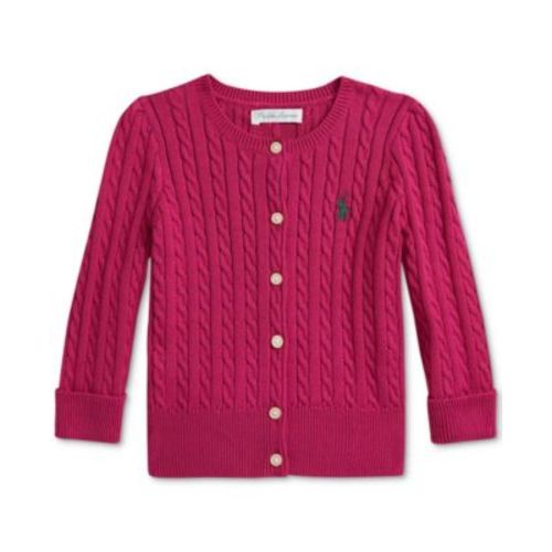 Baby Girls Cable-Knit Cotton Cardigan