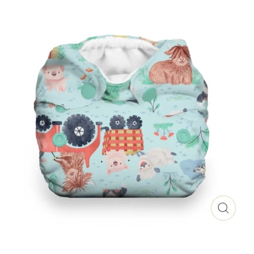 Thirsties Natural Newborn All-in-One: Snap Closure (for newborns)