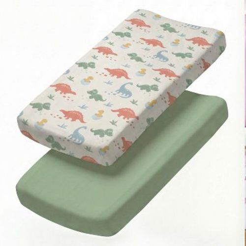 CGK Linens Microfiber Baby Crib Sheets – Soft, Breathable Fitted Crib Sheets, Oeko-Tex Certified in Dino Land, Size Standard