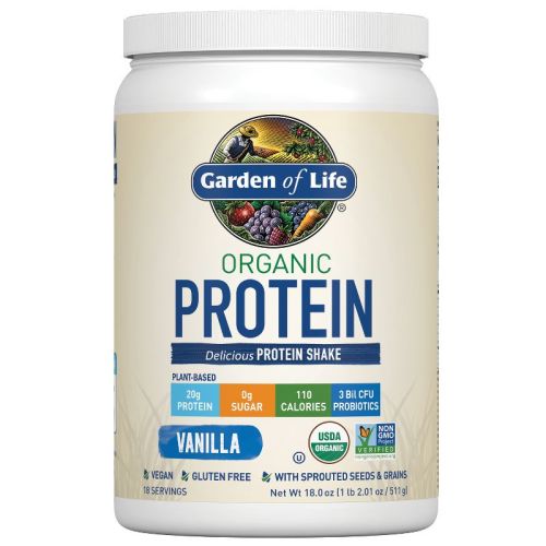 Garden of Life Organic Vegan Protein Plant Based Powder - Vanilla - 19.05oz