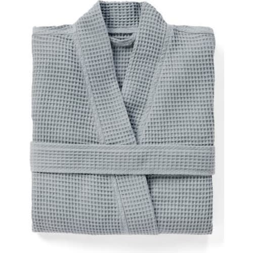 Gender Inclusive Waffle Weave Organic Cotton Robe, Medium/Large