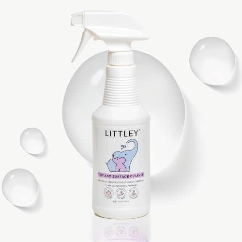 Littley Toy & Surface Cleaner | Alcohol-Free HOCl Spray | 16 oz | Fragrance-free formula for baby toys, highchairs, strollers & car seats — gentle on infants with sensitive skin