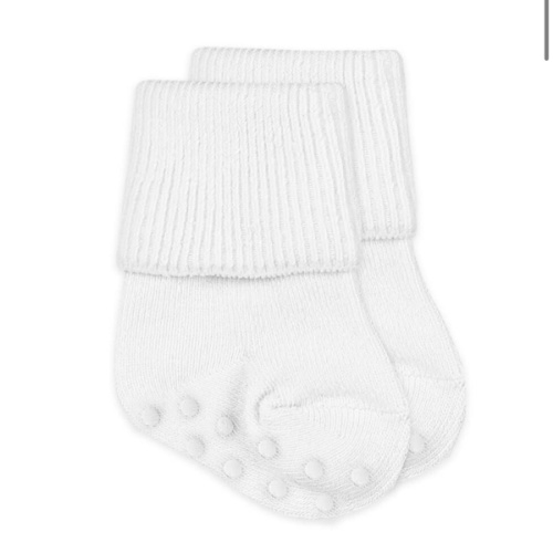 Jefferies Socks Baby Girls and Boys Seamless Organic Cotton Turn Cuff Socks