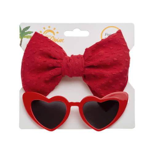 Baby Heart Sunglasses and Headband Set (1-7 Years)