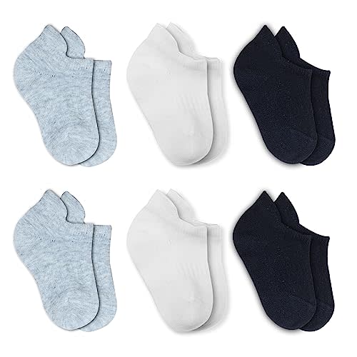 bistyle Baby Grip Ankle Socks 6 Pairs | Newborn Infant Toddlers Socks Seamless Cotton | Kids Boys Girls Ankle Socks