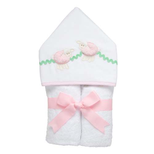 Lamb Everykid Towel, Pink