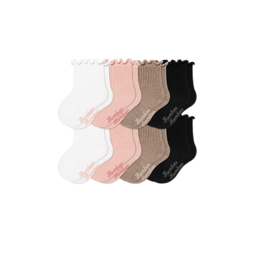 Baby Ruffle Rib Calf Sock 8-Pack (6-12 Months)