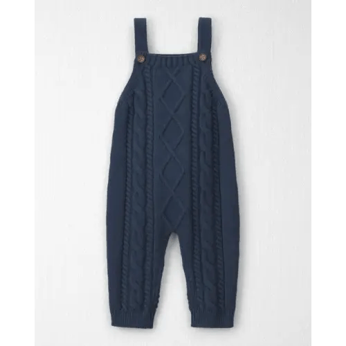 Baby Boy Organic Cotton Cable Knit Overalls - Little Planet | Carter's