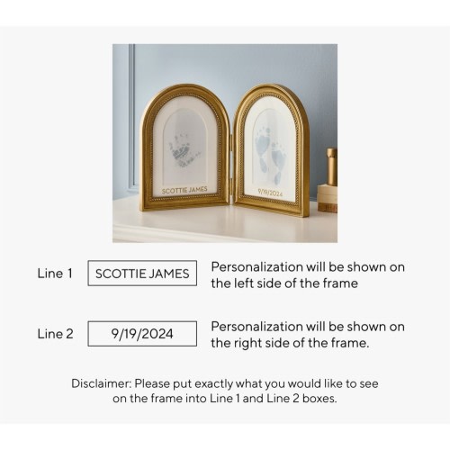 Chris Loves Julia Hand and Footprint Frame