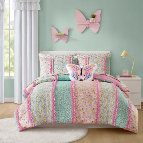 INK+IVY Kids Molly Floral Complete Bedding Set with Sheets