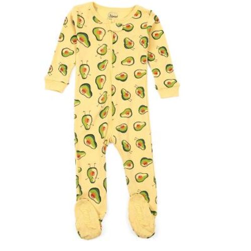 Leveret Footed Cotton Pajamas Avocado 0-3 Month