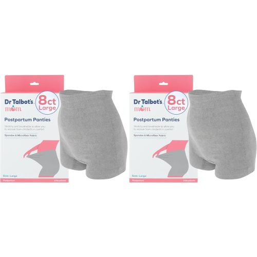 Dr. Talbot's Mom Postpartum Underwear, Disposable Boyshorts - Stretchy Breathable Support