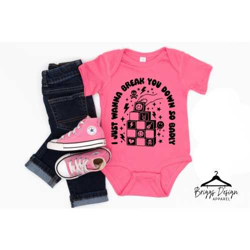 Pop Punk Baby Bodysuit: "Break You Down" Emo Outfit for Alt Parents