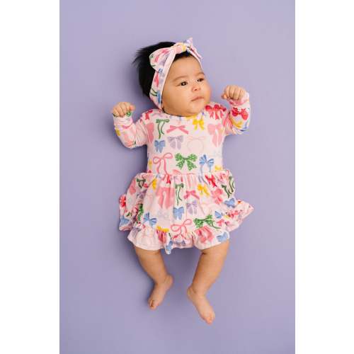 Bow Collection Long Sleeve Bodysuit Bamboo Dress