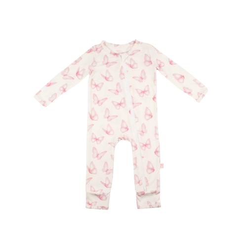 Zippered Romper (Butterfly Kisses) – Snuggle & Slumber