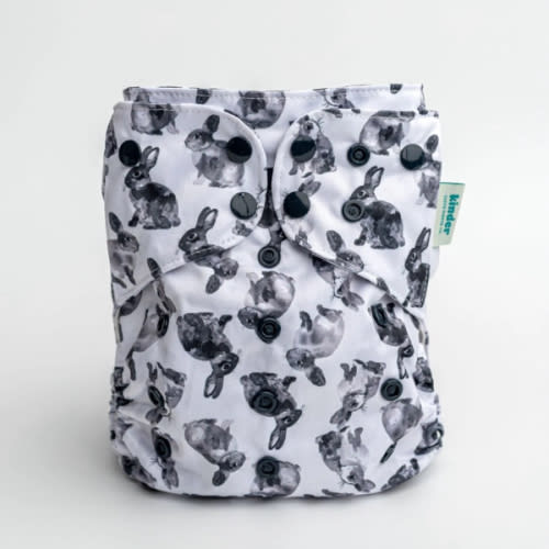 Animals and Insects: Essentials Pocket Cloth Diaper with Athletic Wicking Jersey, Grows with your Baby