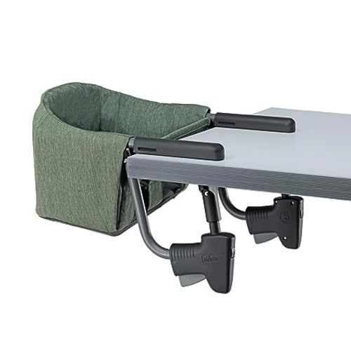 Chicco FastLock Hook-On High Chair, Portable High Chair for Babies and Toddlers, Sets up in Seconds, Moss/Green