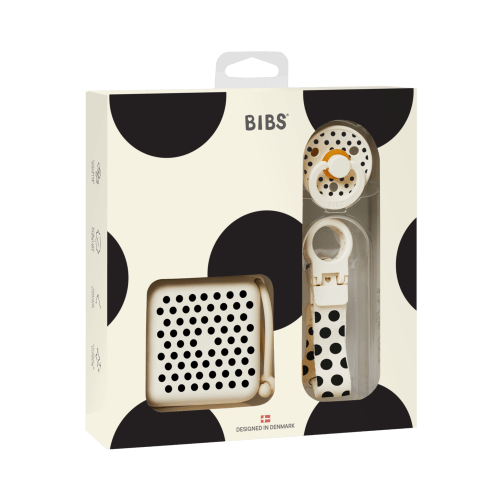 Soothe & Go Polka Gift Set - Ivory/Black