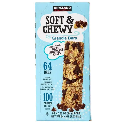 Kirkland Signature Soft & Chewy Granola Bars, 0.85 oz, 64-count | Costco