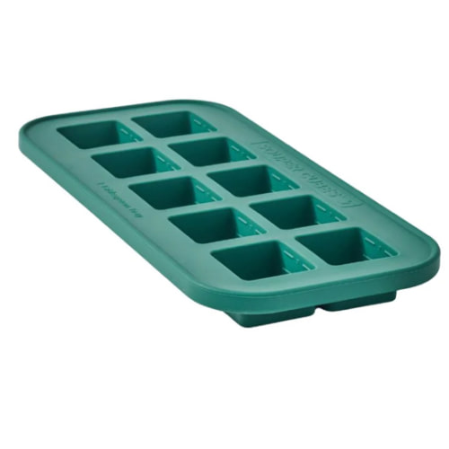 2 TBSP Silicone Food Freezer Trays - Souper Cubes® color: kale