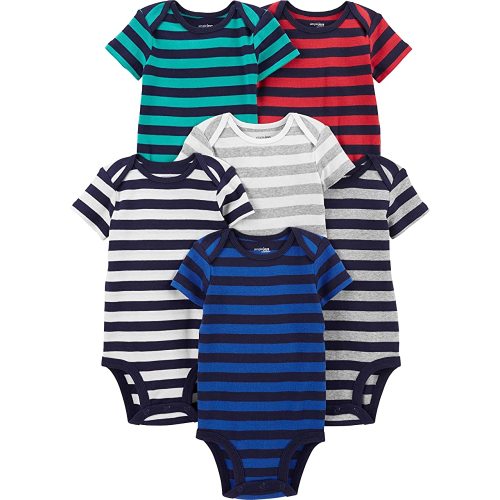 Simple Joys by Carter's Baby-Boys 6-Pack Short-Sleeve Bodysuit