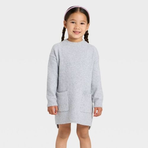 Toddler Girls' Long Sleeve Crewneck Dress - Cat & Jack™