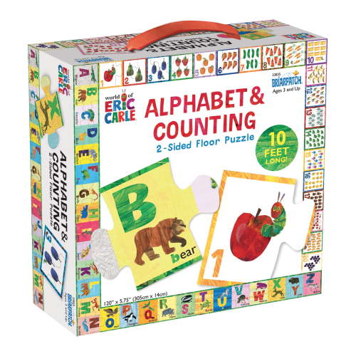Briarpatch | The World of Eric Carle ABC/123 2-Sided Floor Puzzle, Ages 3+