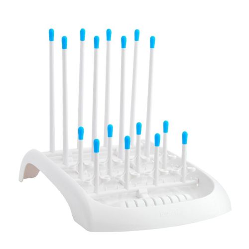 Munchkin Fold Cup and Bottle Drying Rack - White: Freestanding Plastic, Countertop Kitchen Rack