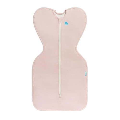 Love to Dream Swaddle Up LITE Cotton 0.2 TOG Baby Sleep Sack, Arms Up Design, Twin Zipper, Newborn 5-8.5 lbs, Blush Pink