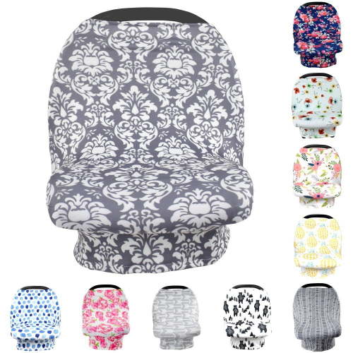 Nursing Cover Breastfeeding Scarf - Baby Car Seat Covers, Infant Stroller Cover, Carseat Canopy for Girls and Boys