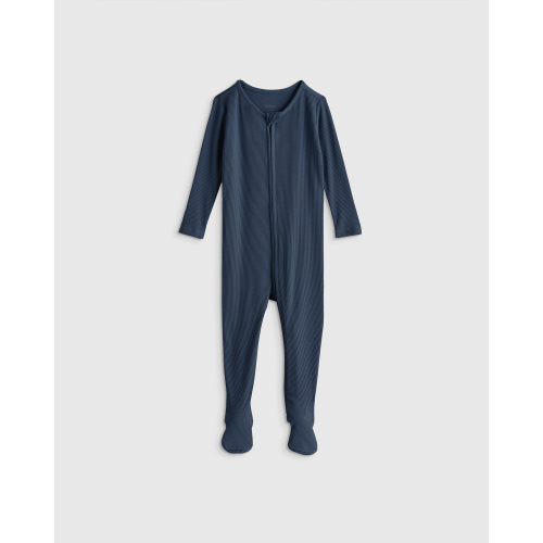 Softest Rib Footie  in Deep Sea Blue