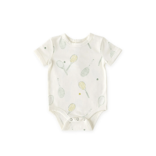 Short Sleeve Henley One-Piece