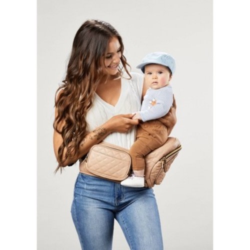 Tushbaby Vegan Leather Baby Carrier, Color: Sand