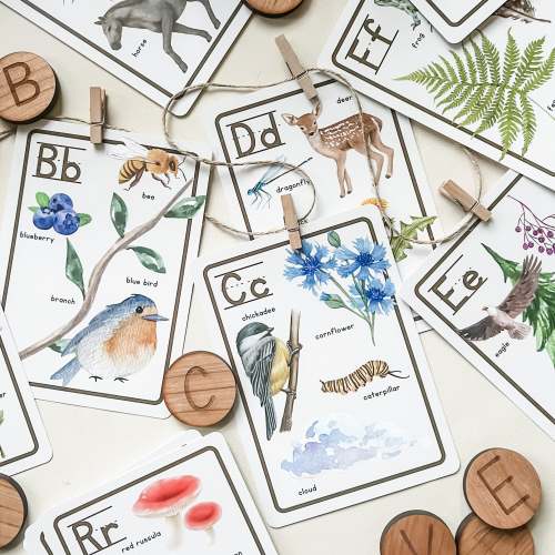 Nature Alphabet Flashcards