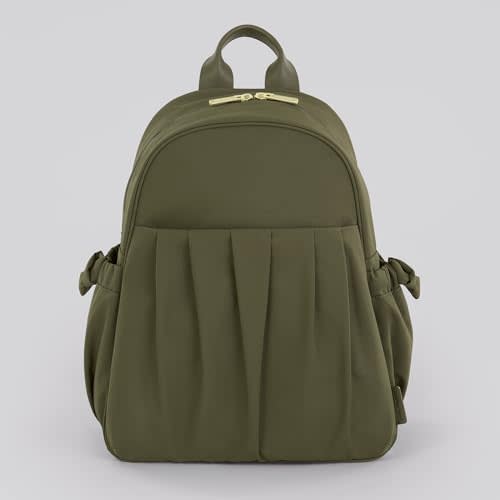 Motherhood Gathered Pocket Backpack Diaper Bag with Stroller Straps